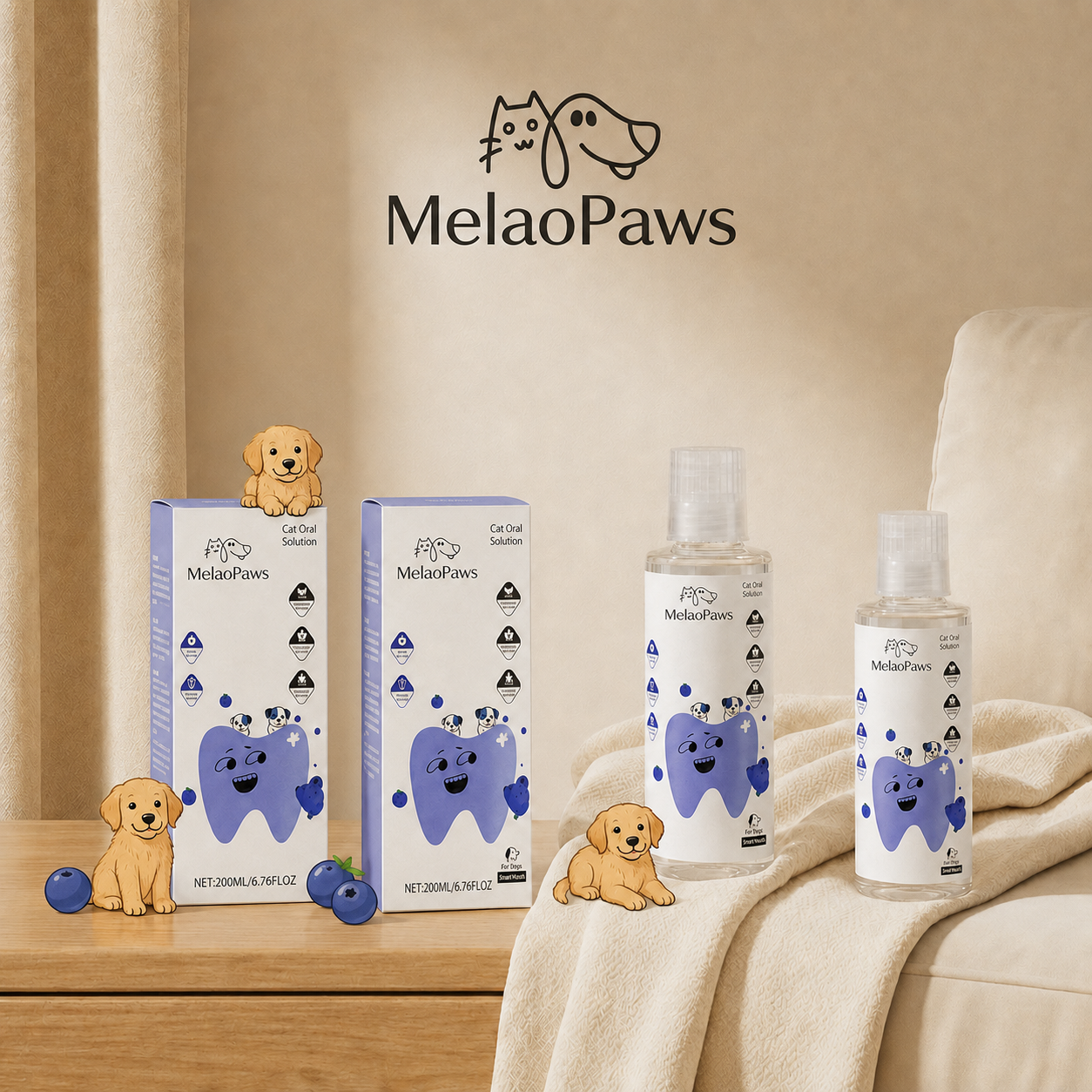 MelaoPaws™ Cat Dental Oral Solution